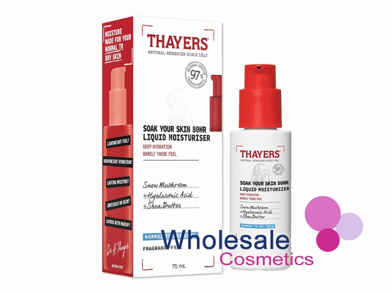 24 x Thayers Soak Your Skin 80hr Liquid Moisturiser 75ml